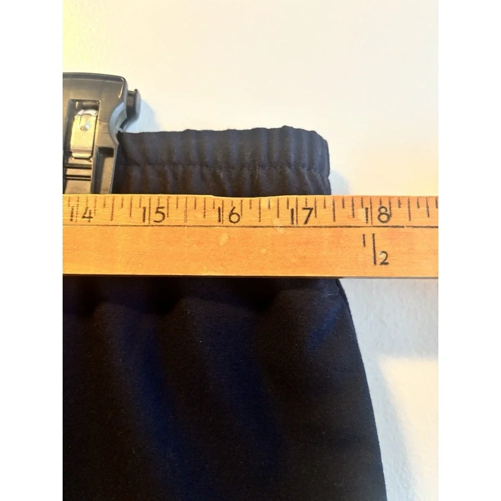 Banana Republic Mens 36x25 Tapered Fit‎ Athletic Chino Pants Navy Cuffed Tie